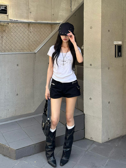 ドロストデザイングラフィックカットソー