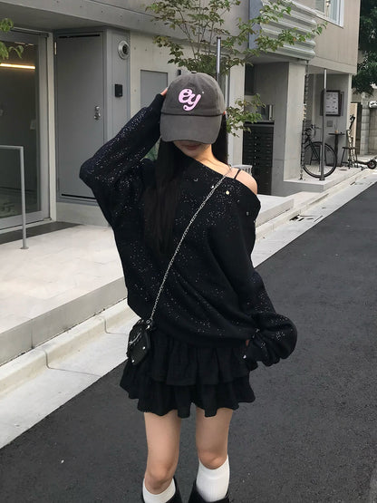 スタッズグリッタースウェット