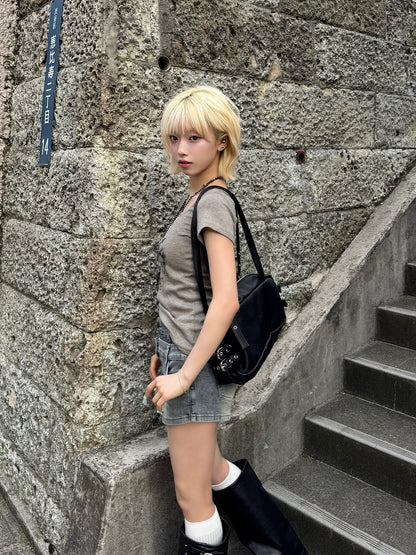 ドロストデザイングラフィックカットソー