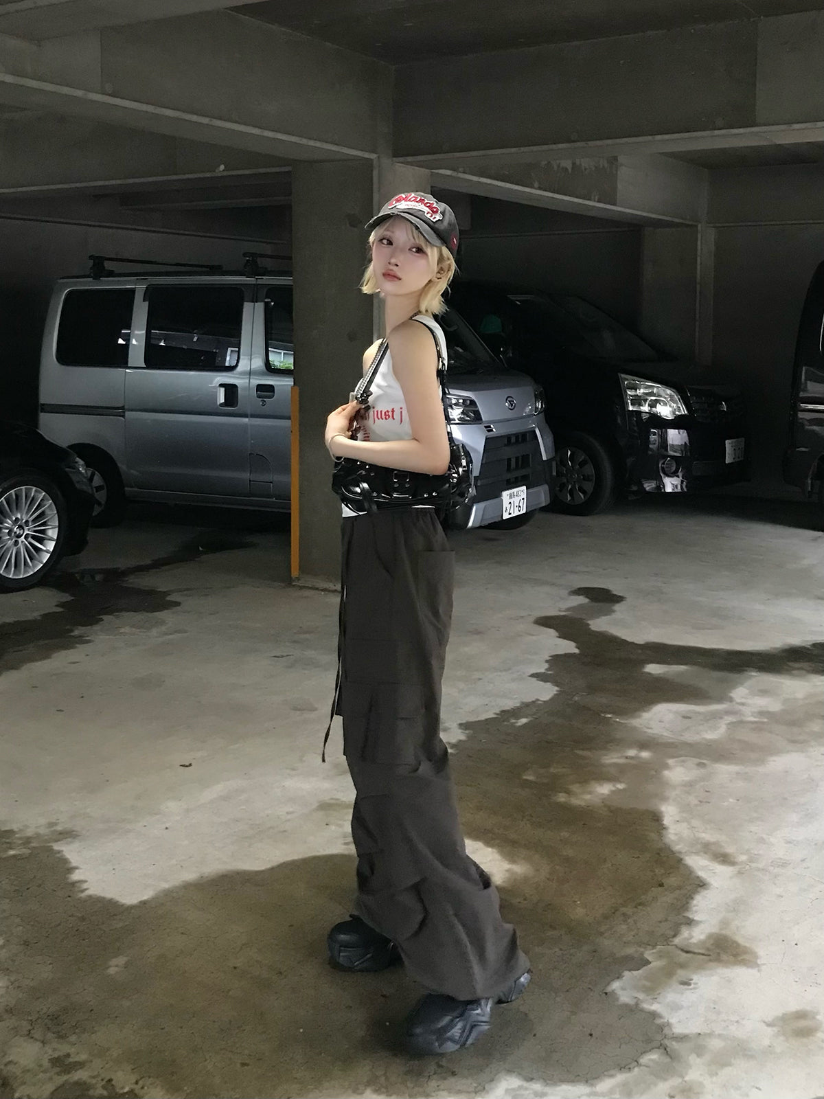 ナイロンカーゴパンツ