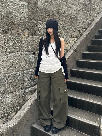 ワイドストレートカーゴパンツ