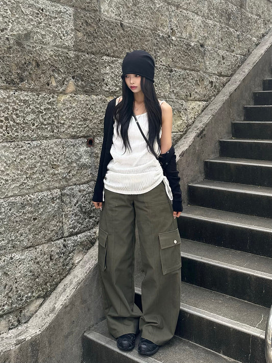 ワイドストレートカーゴパンツ