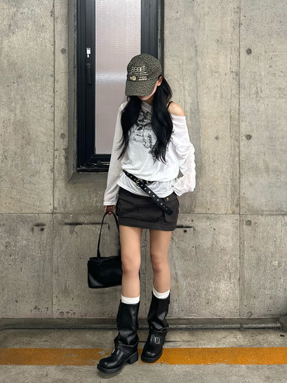 グラフィックシアーカットソー