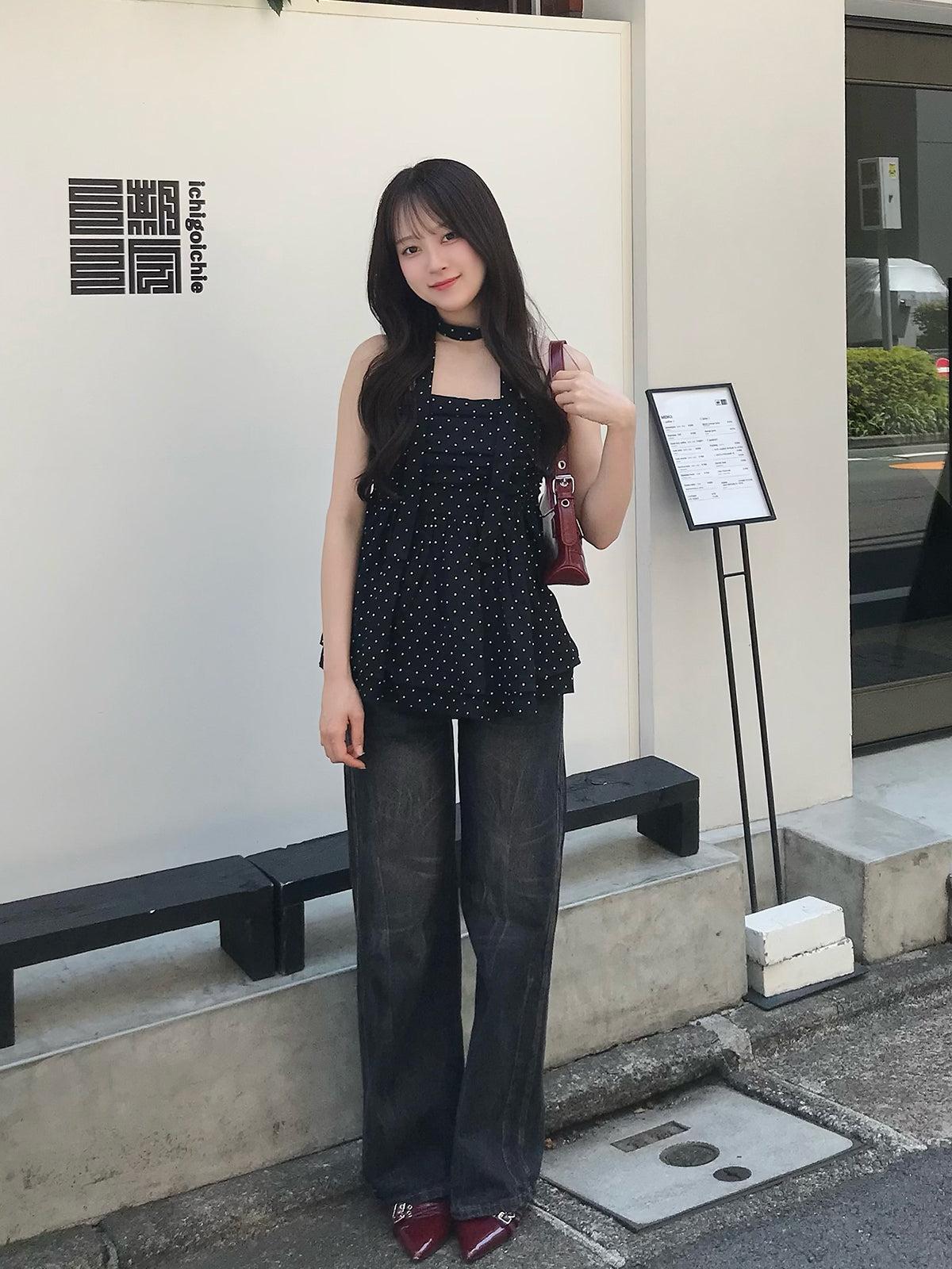 ギャザードットキャミソールチュニック