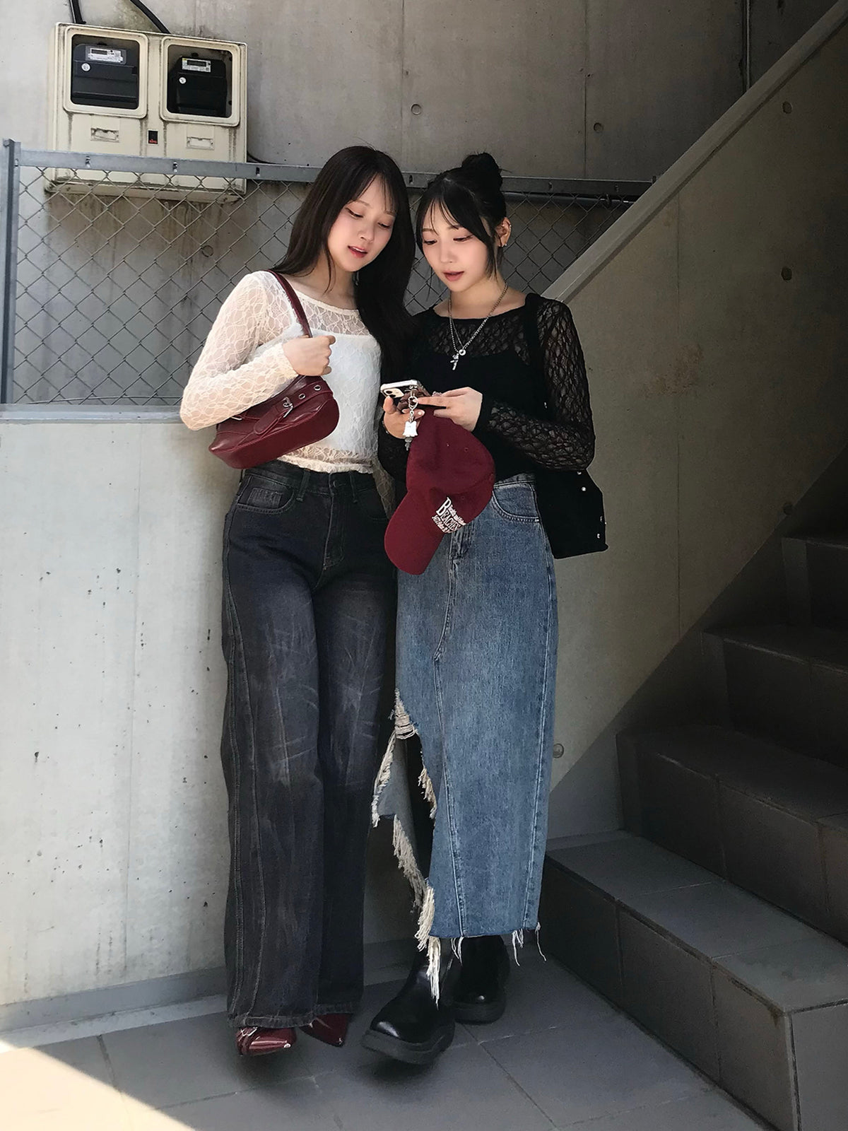 レースシアーカットソー