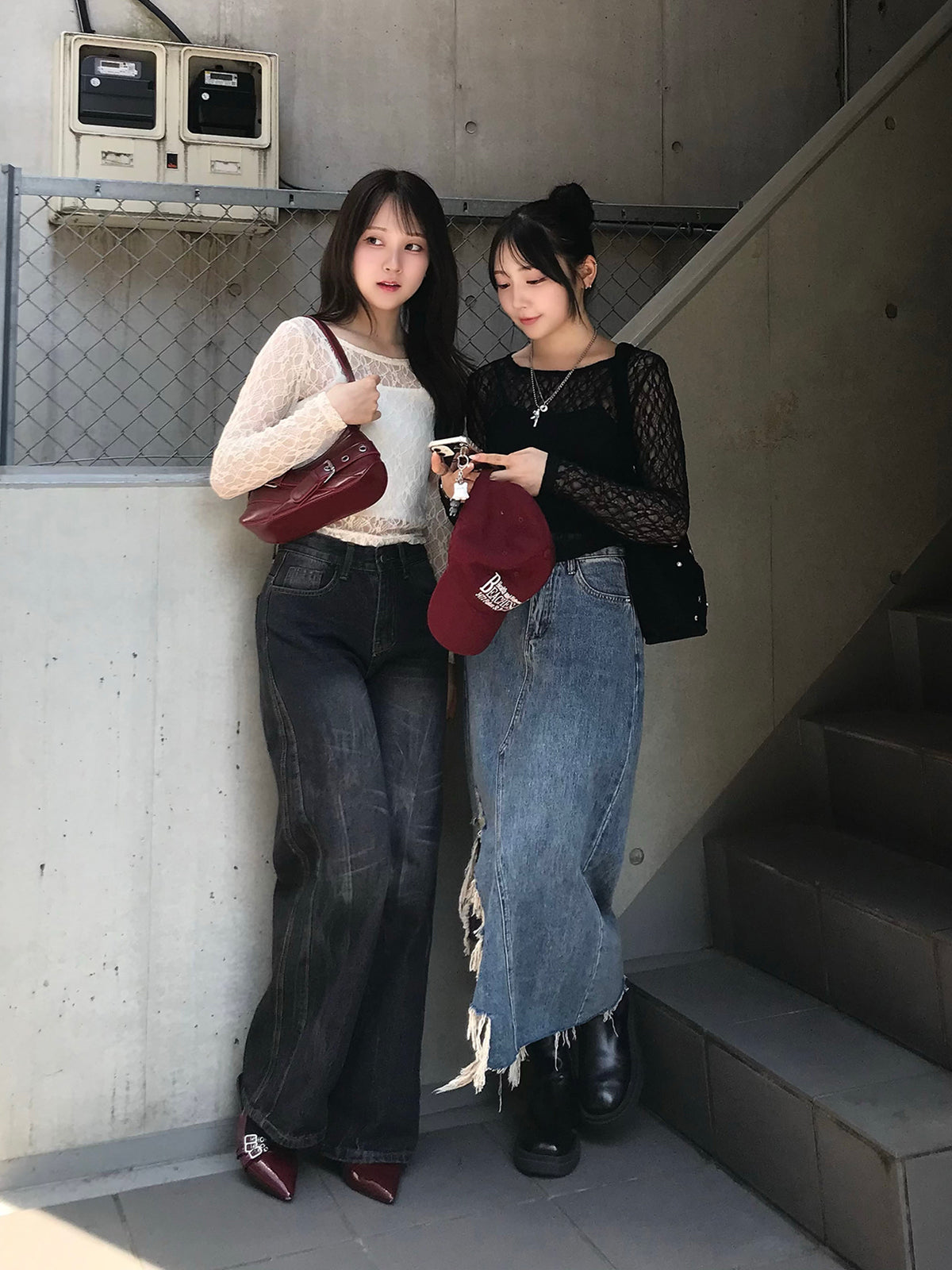 レースシアーカットソー