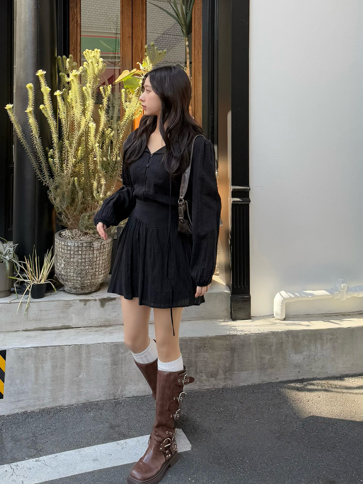 Chiffon blouse setup