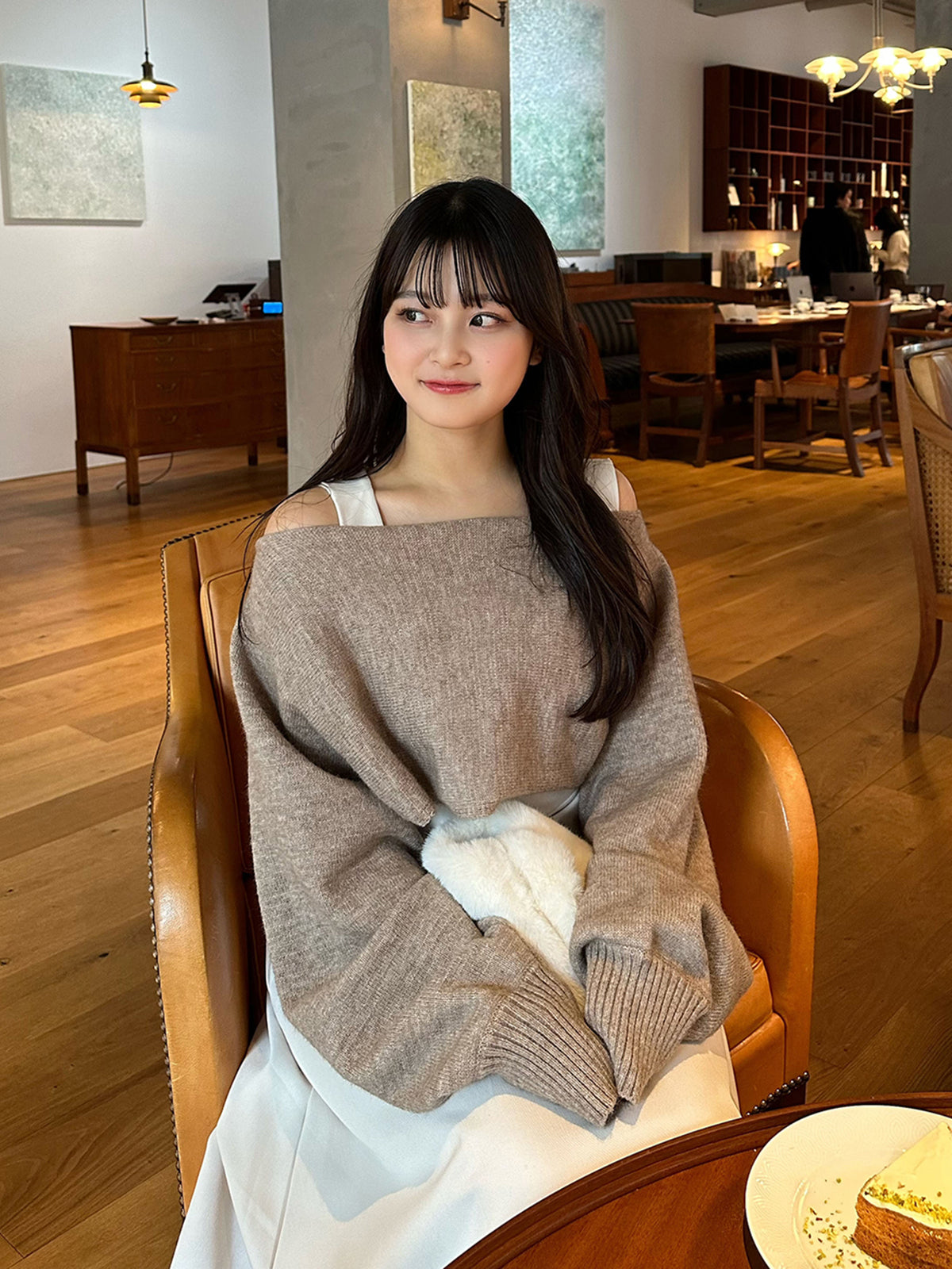 Flared dress knit set