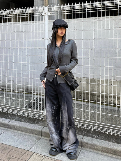 Painting Wash Denim Pants