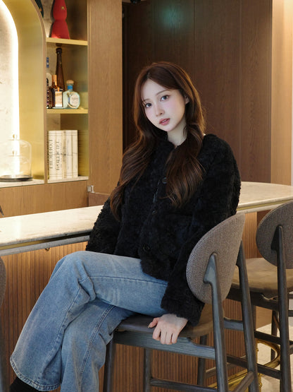 ソフトファータッチボタンコート