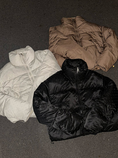 ラインストーンパデッドブルゾン