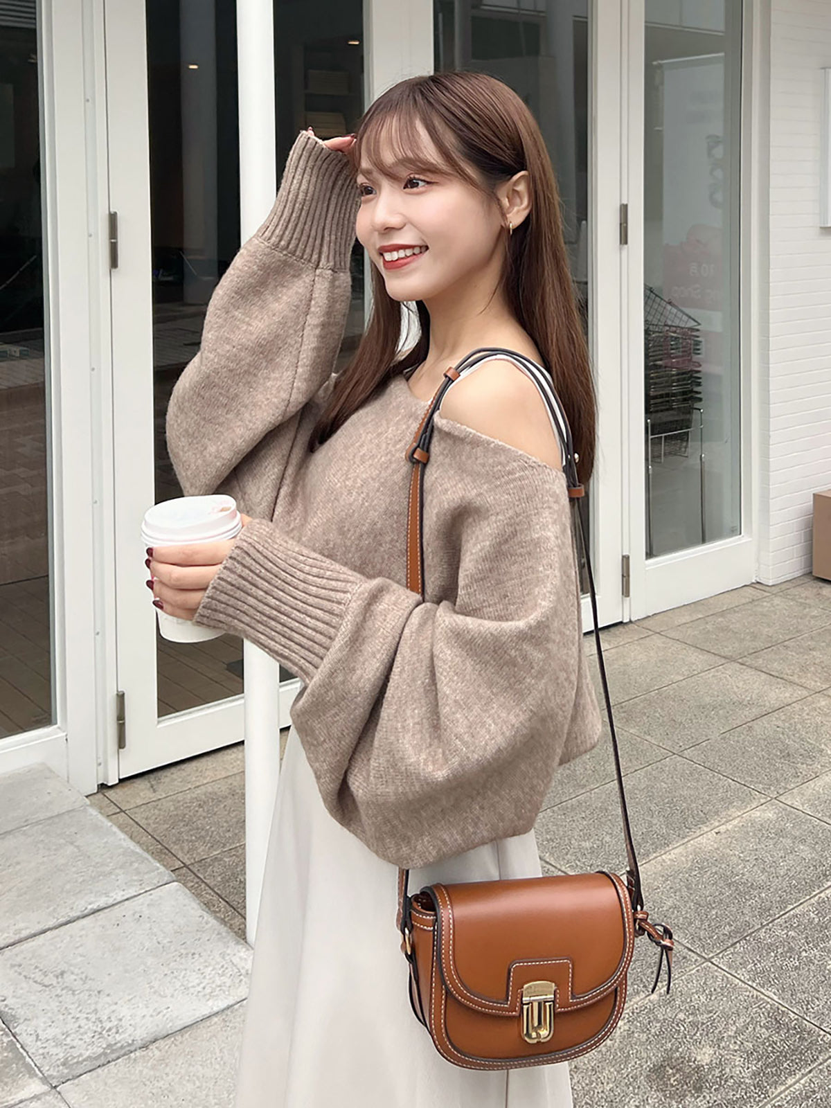 Flared dress knit set