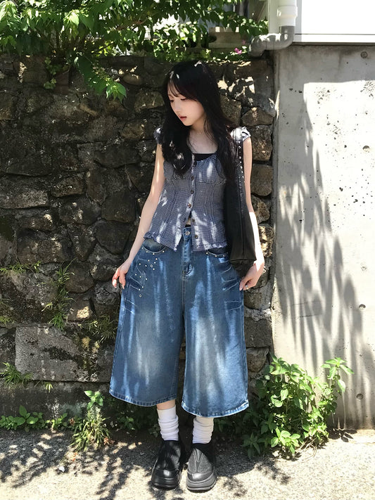 スタッズバギーデニムジョーツ