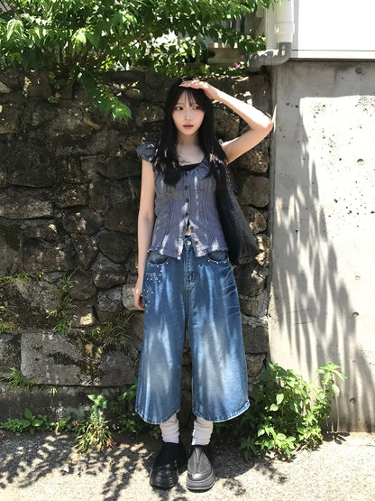 スタッズバギーデニムジョーツ