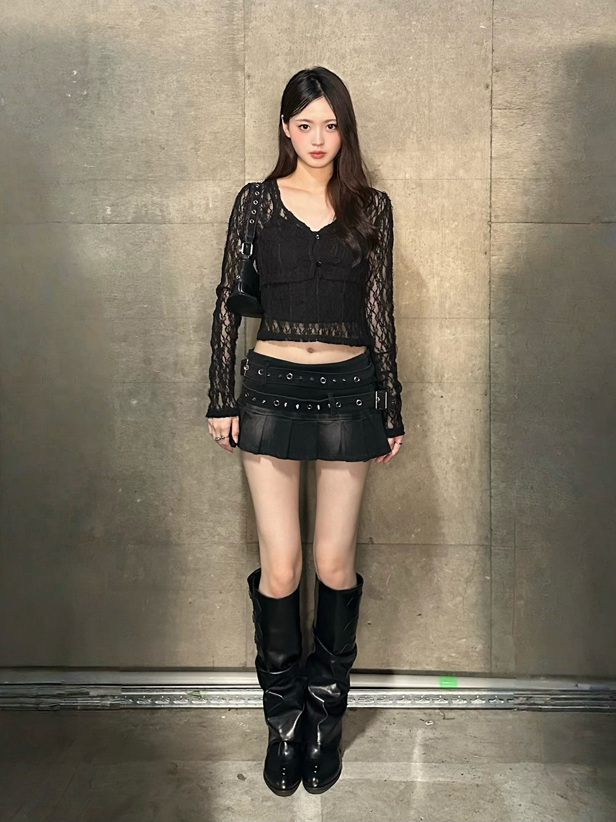 レースキャミカーディガンセット