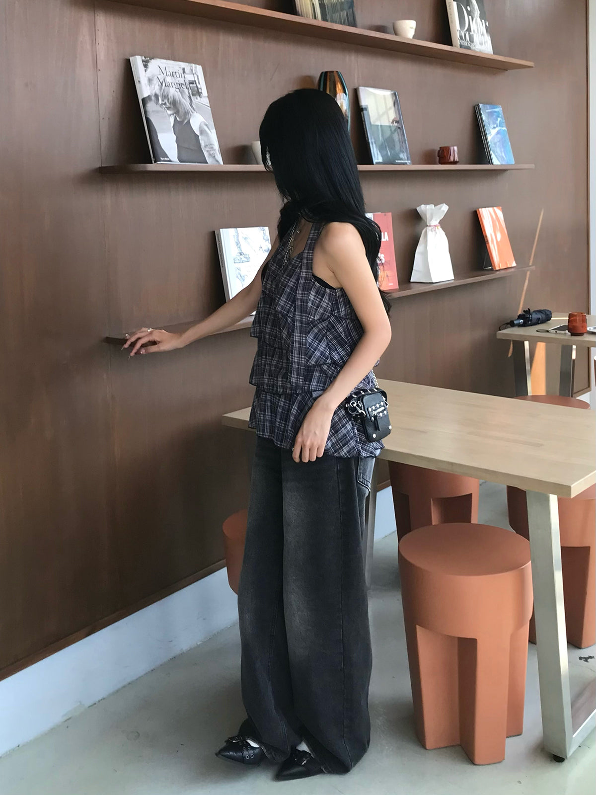 タイセットティアードチェックチュニック