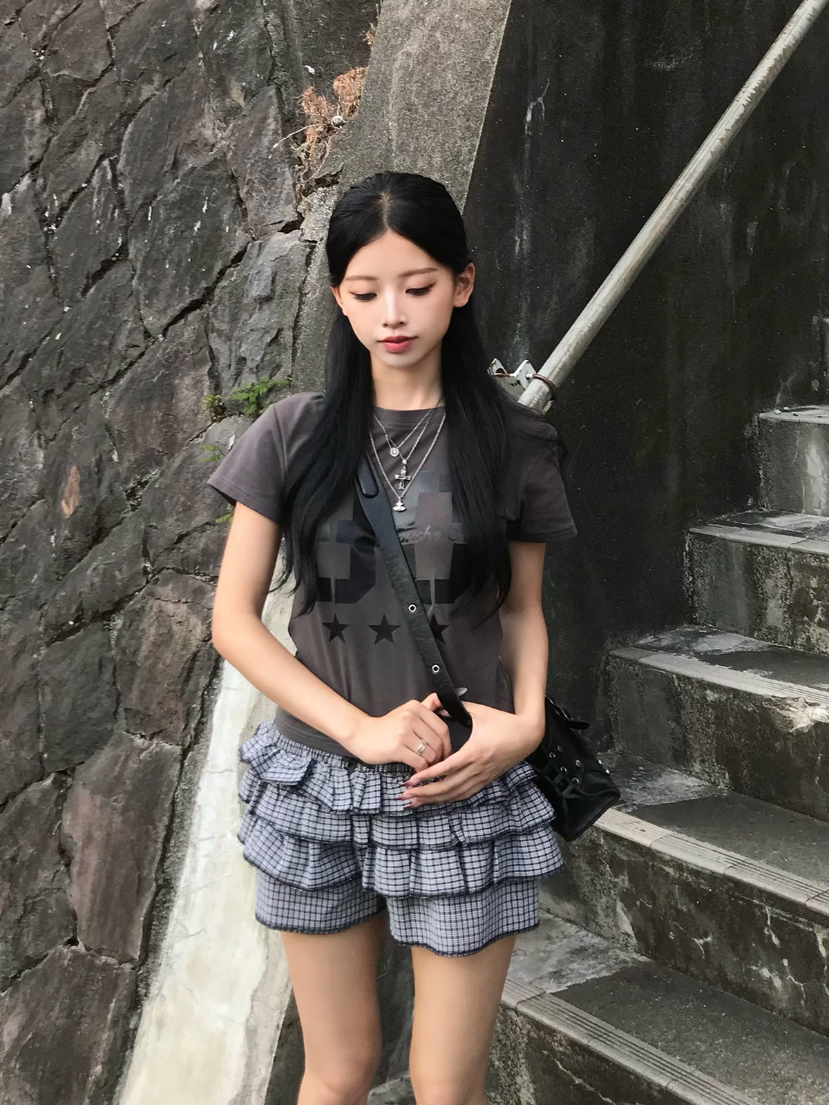 数字标志单色T恤