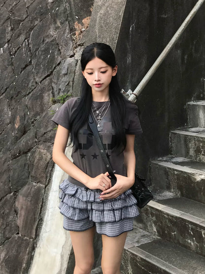 数字标志单色T恤