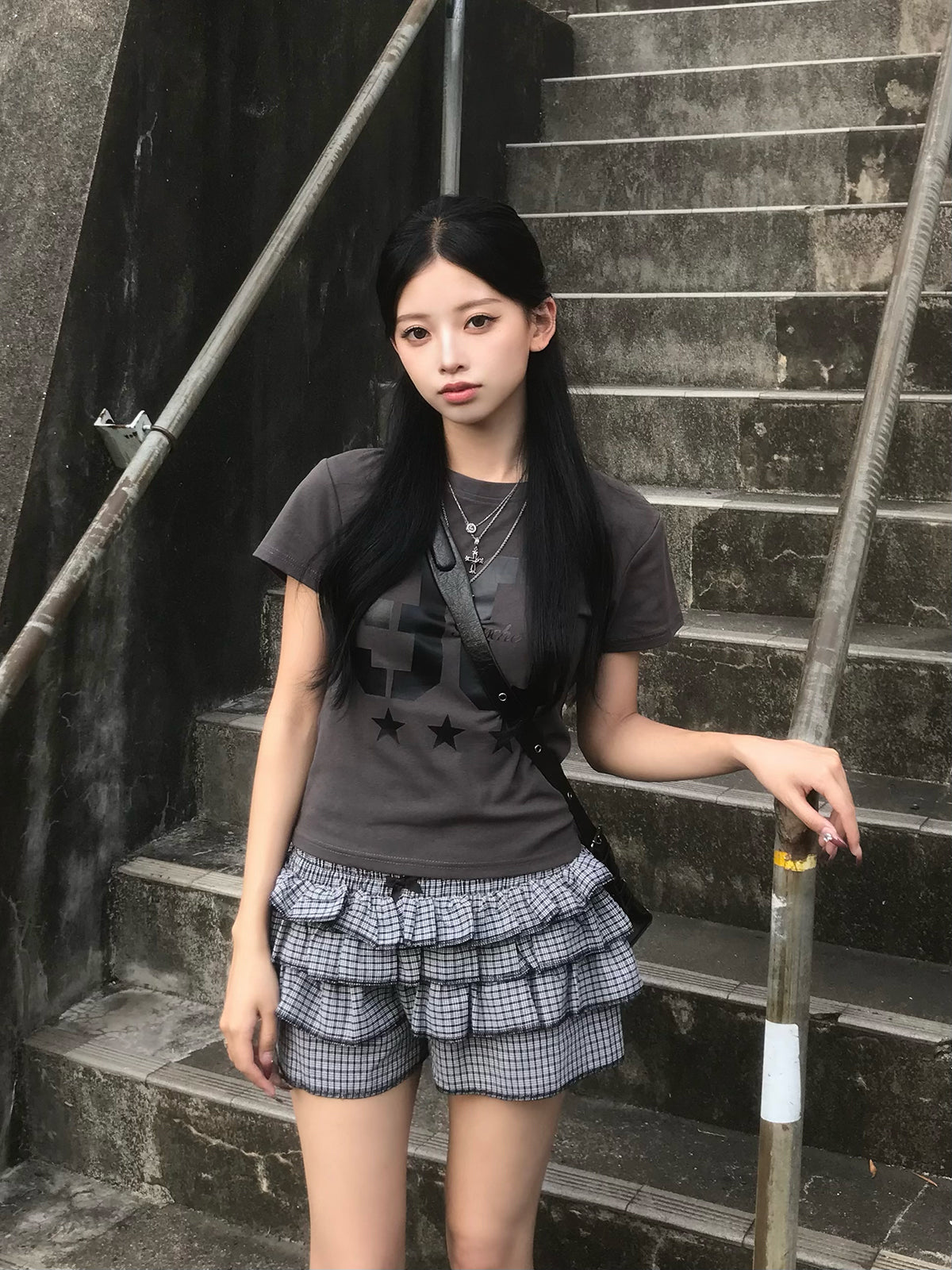 数字标志单色T恤