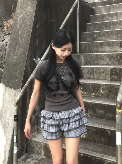 数字标志单色T恤