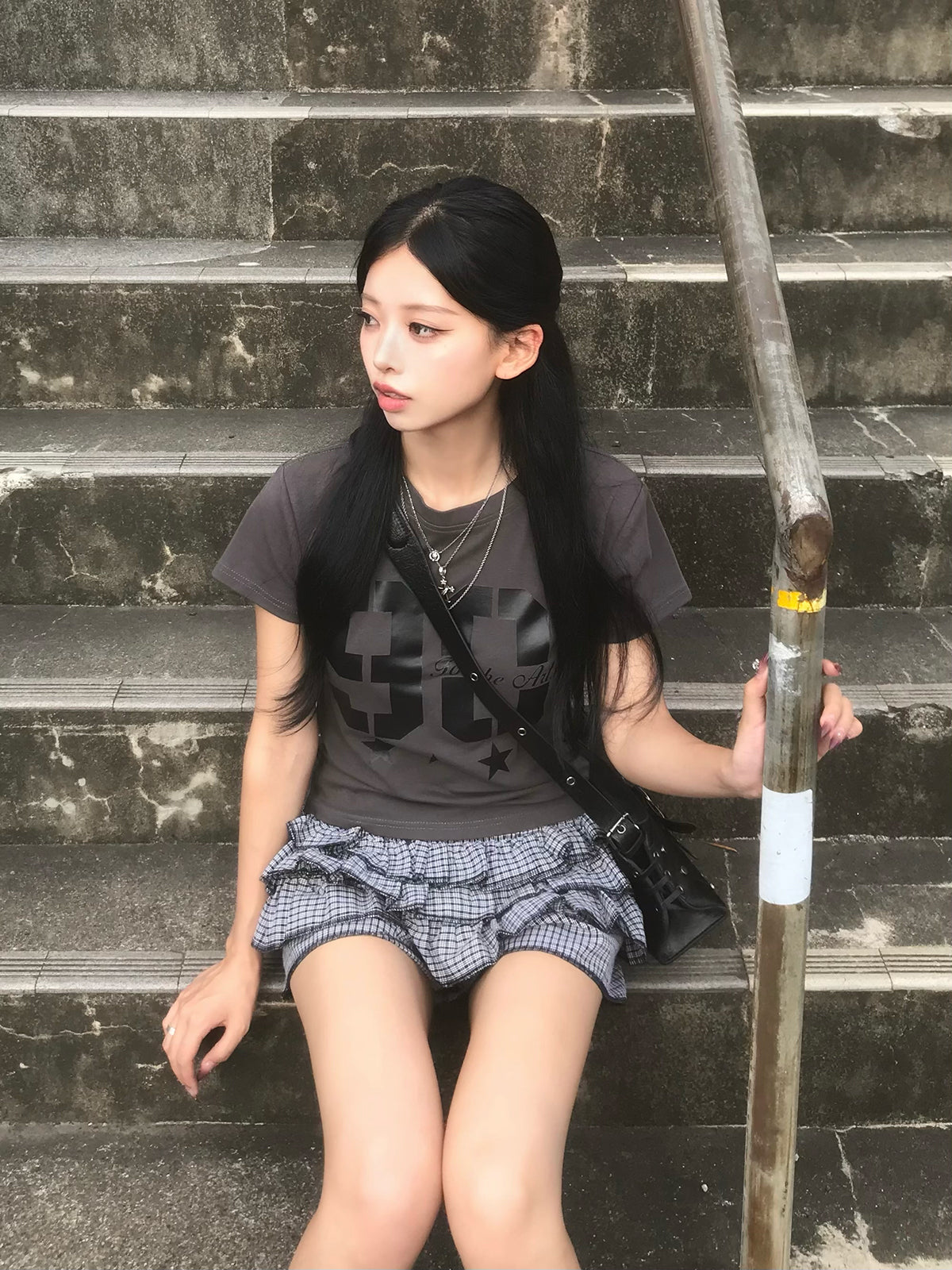 数字标志单色T恤