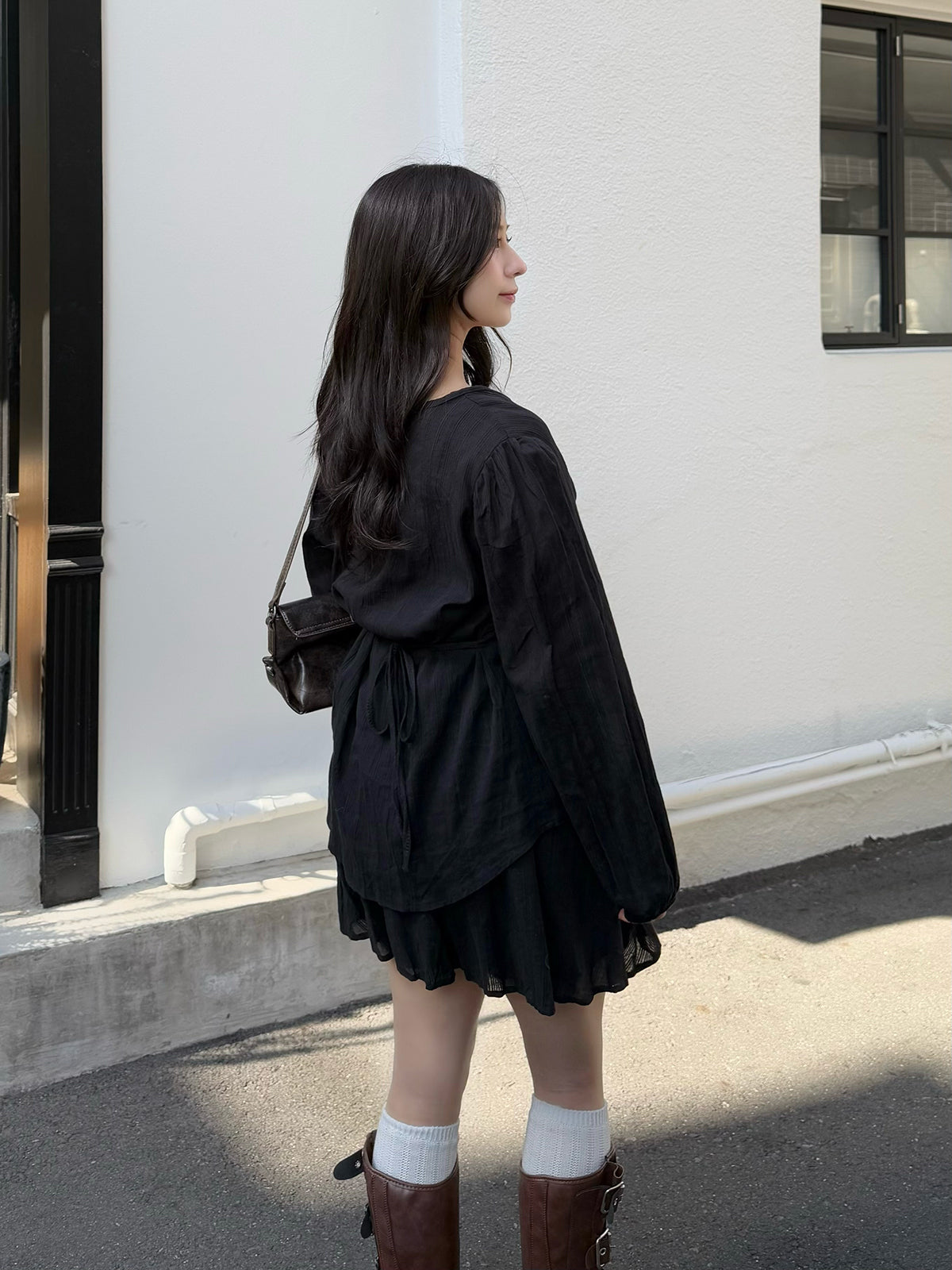 Chiffon blouse setup