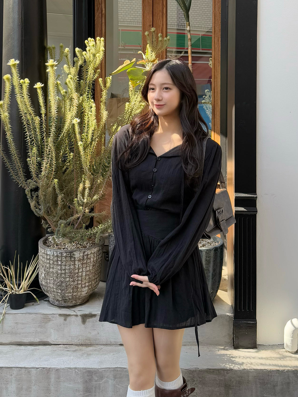 Chiffon blouse setup