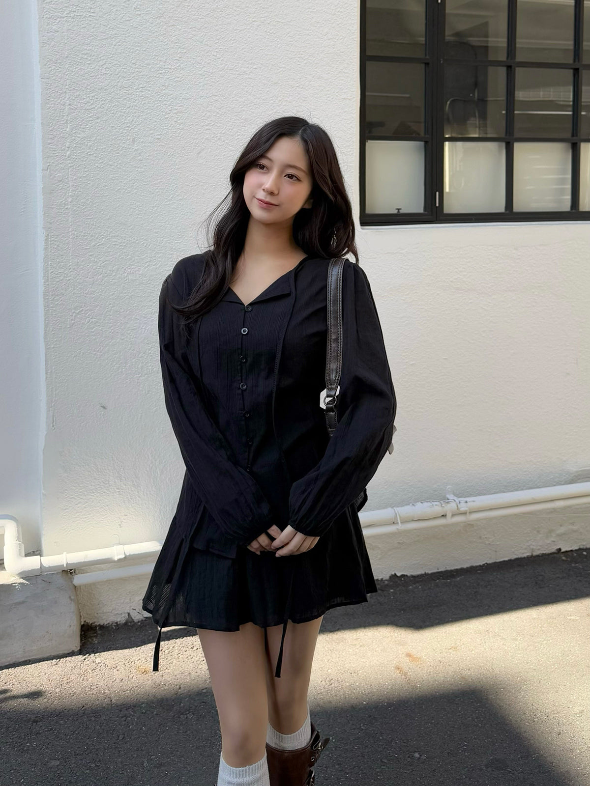 Chiffon blouse setup