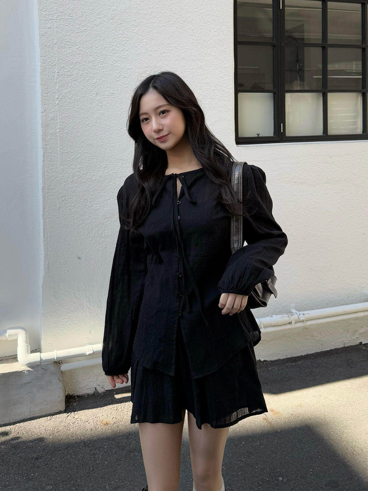 Chiffon blouse setup