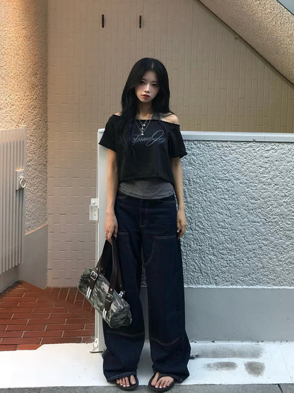 レイヤードボーダーTシャツ