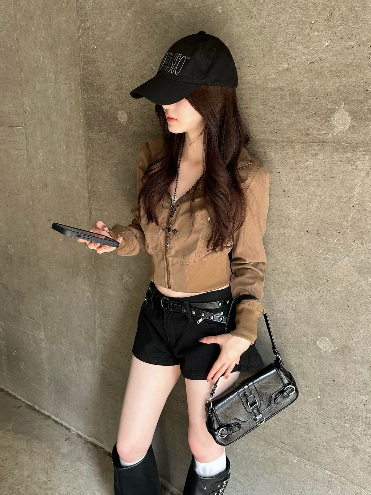 コンパクトジップショートジャケット