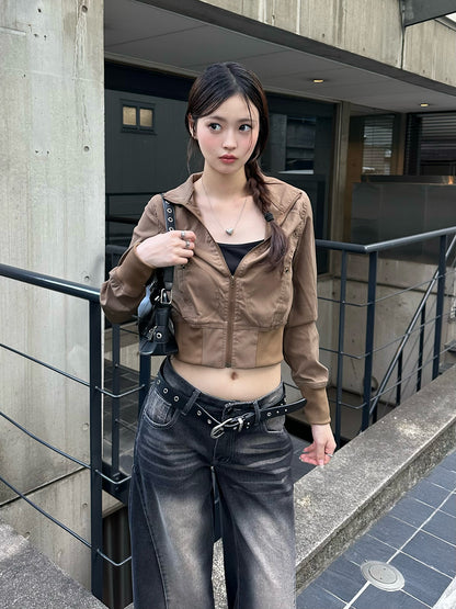 コンパクトジップショートジャケット