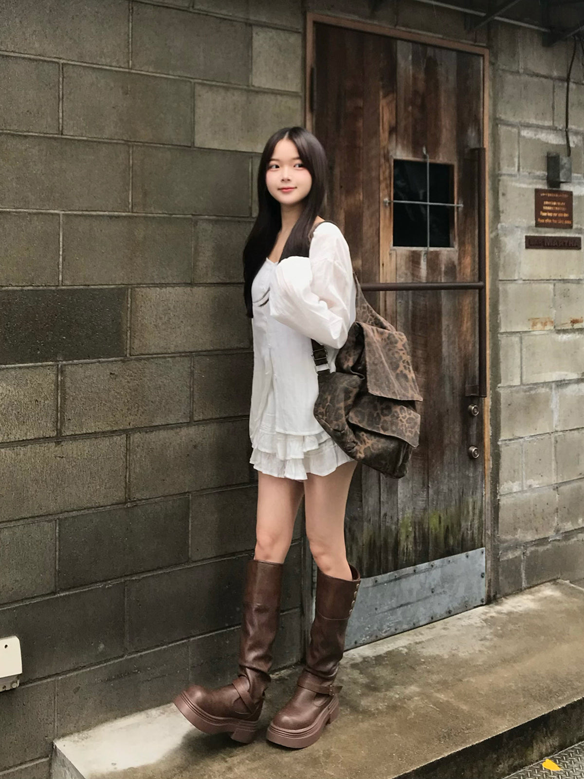 Double Frill Chiffon Set-Up