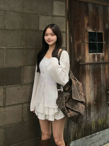 Double Frill Chiffon Set-Up