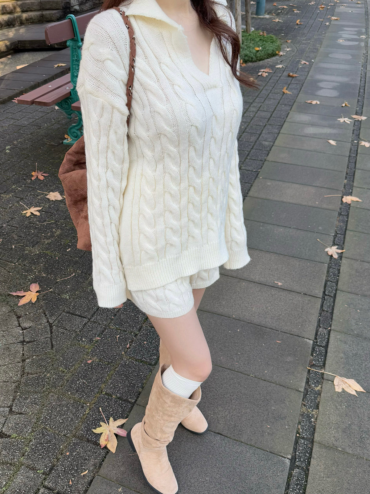 Cable knit set