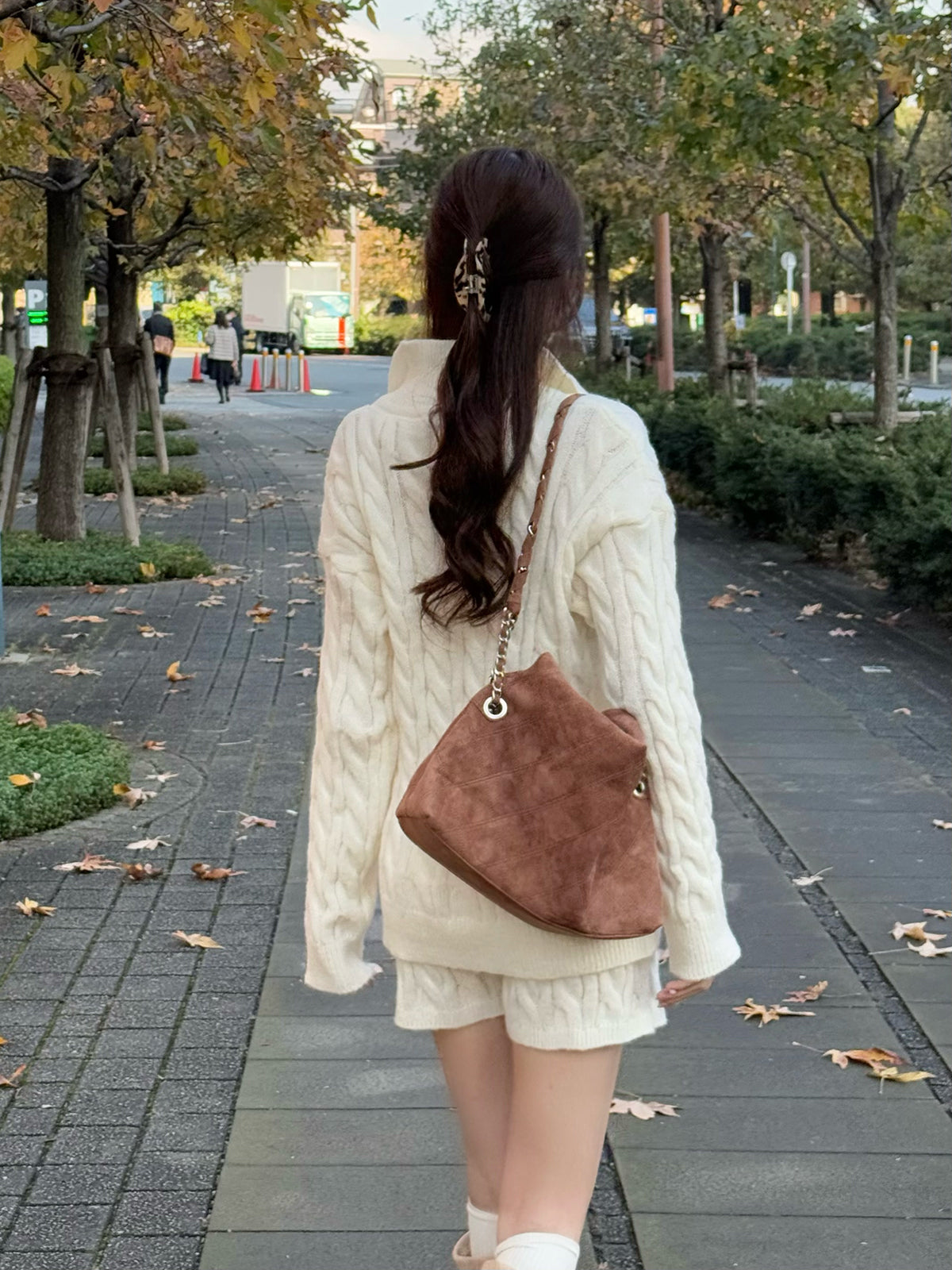 Cable knit set