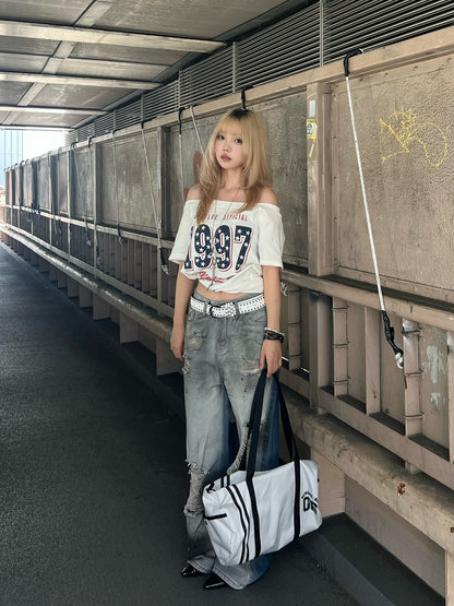 ワンショルスターナンバーTシャツ