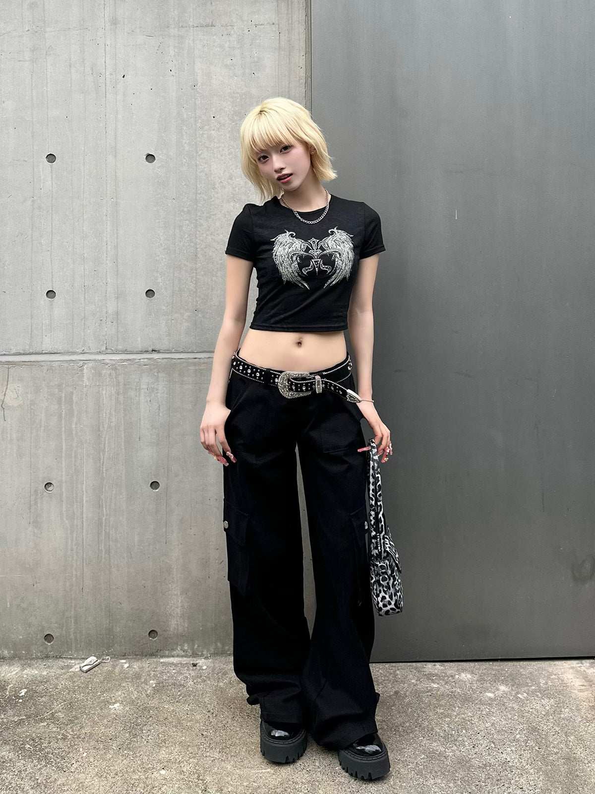 ワイドストレートカーゴパンツ