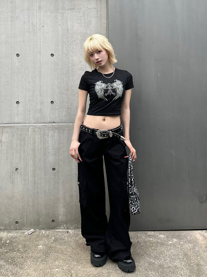 ワイドストレートカーゴパンツ