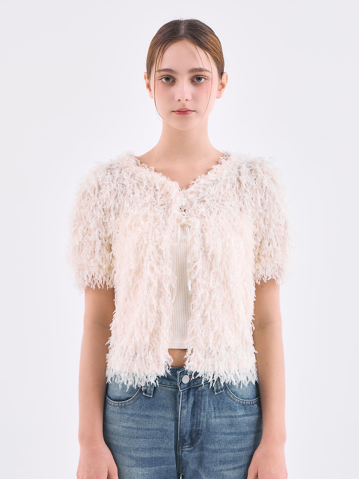 SOFT FRINGE KNIT SET