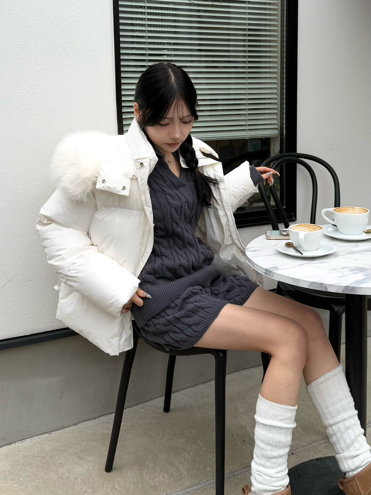 Cable knit set
