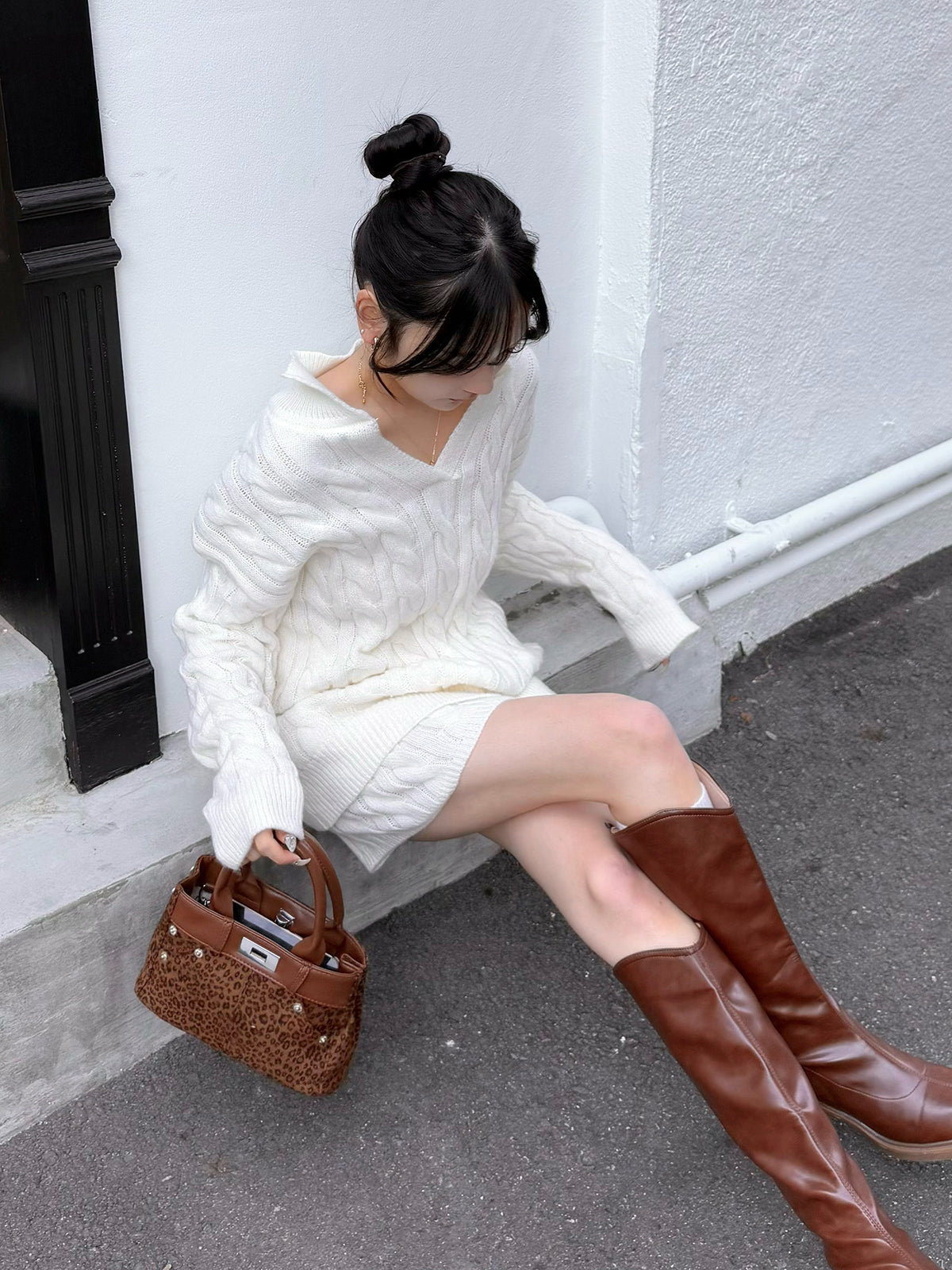 Cable knit set