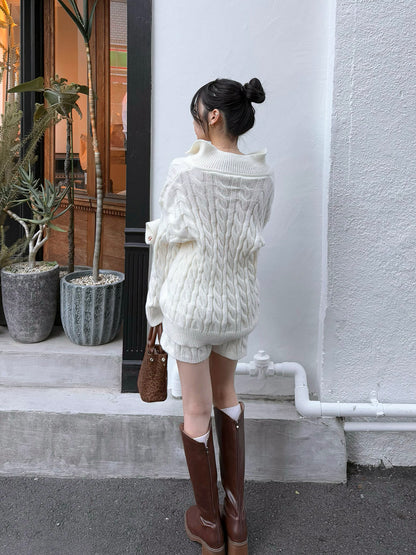 Cable knit set