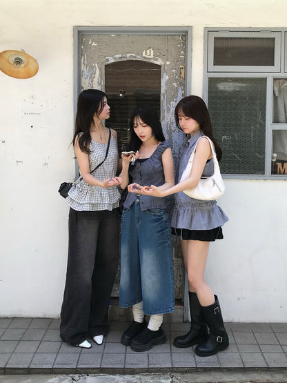 スタッズバギーデニムジョーツ