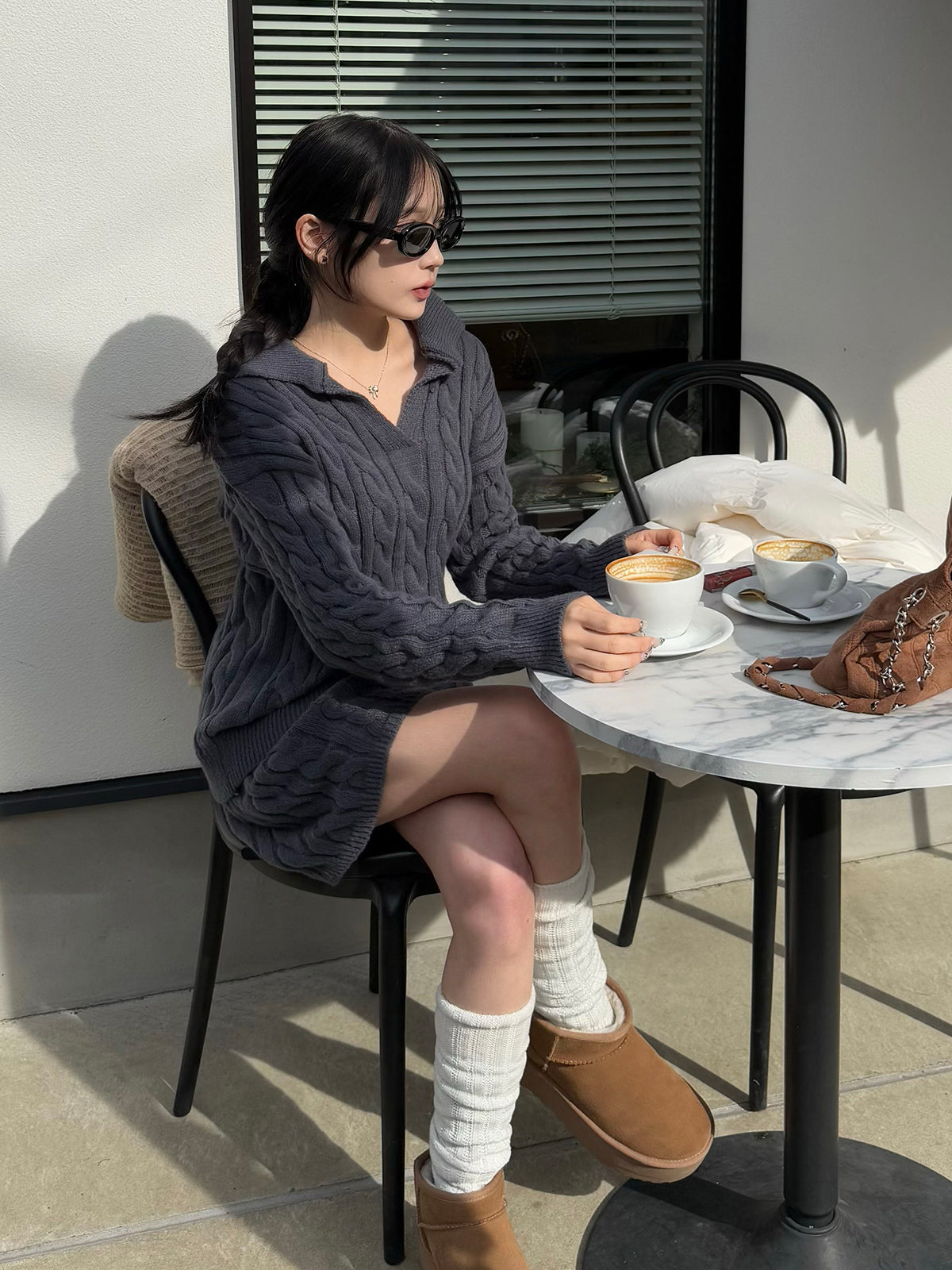 Cable knit set
