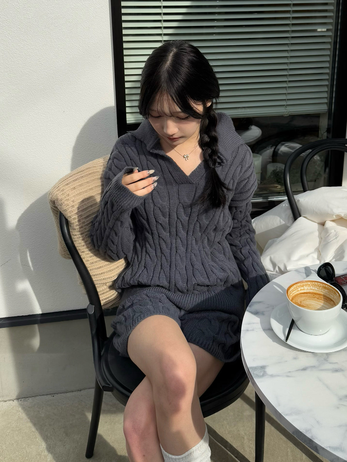 Cable knit set