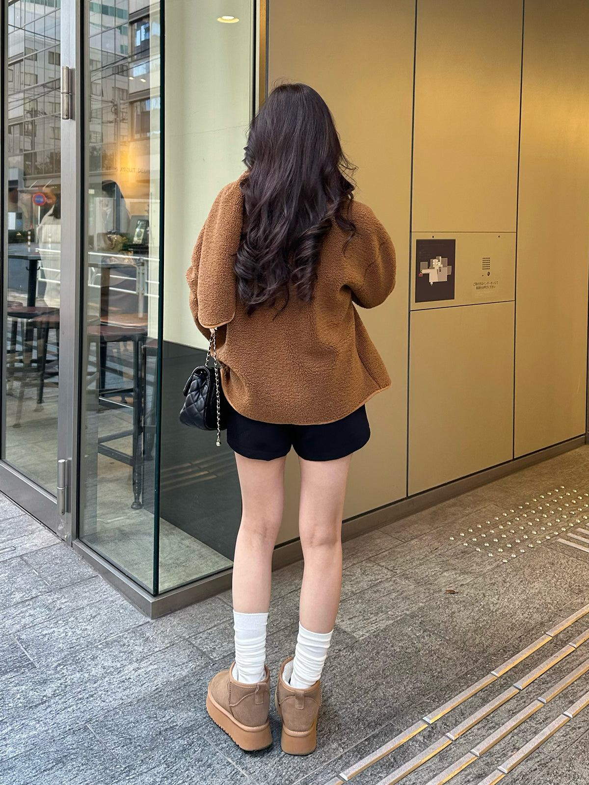 Muffler set boa jacket