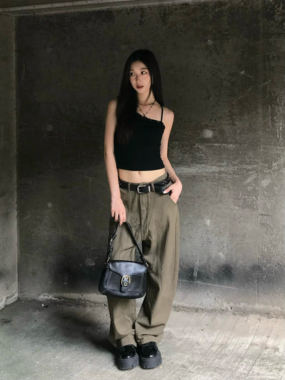 カーブワイドデニムパンツ