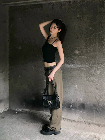 カーブワイドデニムパンツ