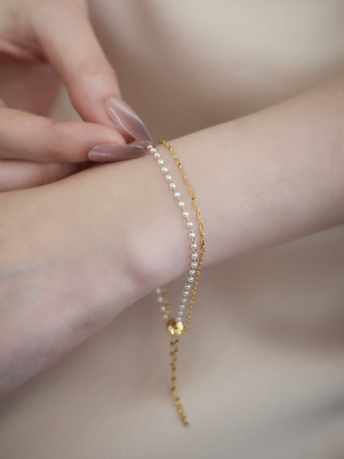 Pearl Double Bracelet